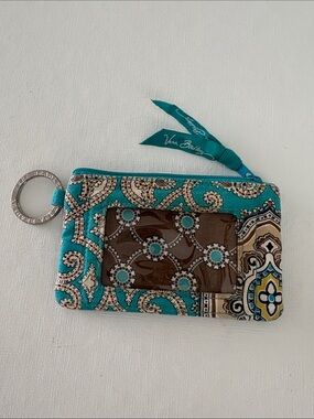 Vera Bradley “Totally Turk” ID Card Case with Key Ring